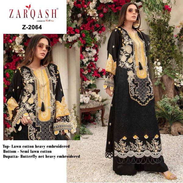 Zarqash Wisteria Designer Cotton Embroidery Pakistani Salwar 